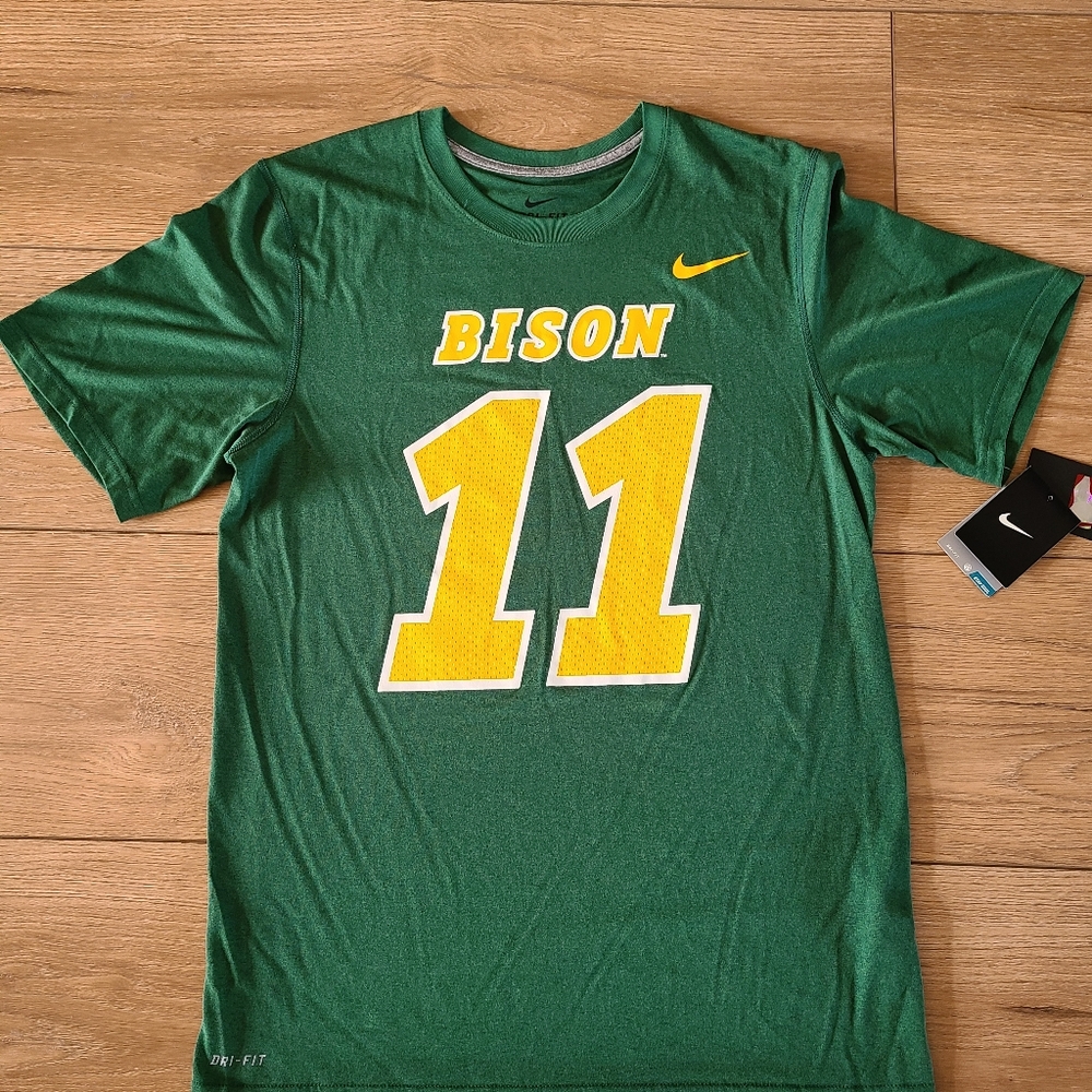 NWT! Nike Dri fit NDSU Bison jersey Tshirt # 11